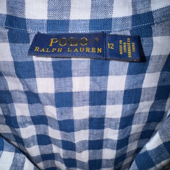 Ralph Lauren Blue and White Checkered Dress - Picture 6 of 9